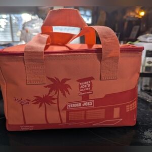 Trader Joe's Peach Insulated Lunch Bag